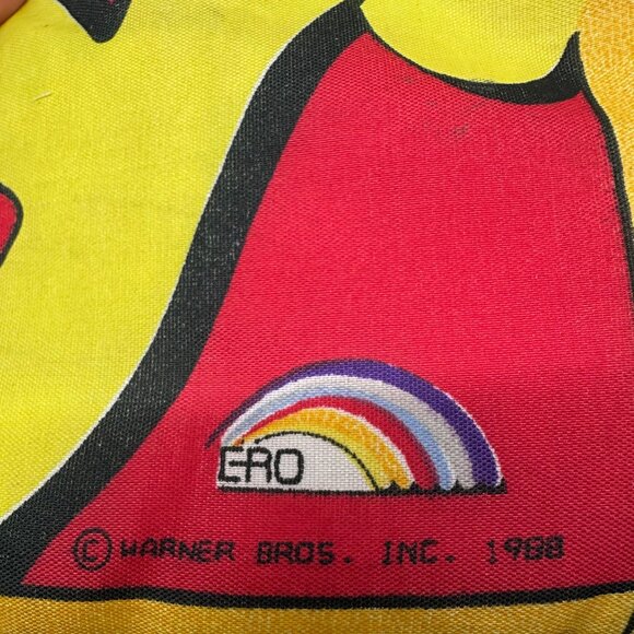 Vintage Sleeping Bag 1988 Looney Tunes Slumber Party Bugs Bunny Daffy Duck - Picture 4 of 13